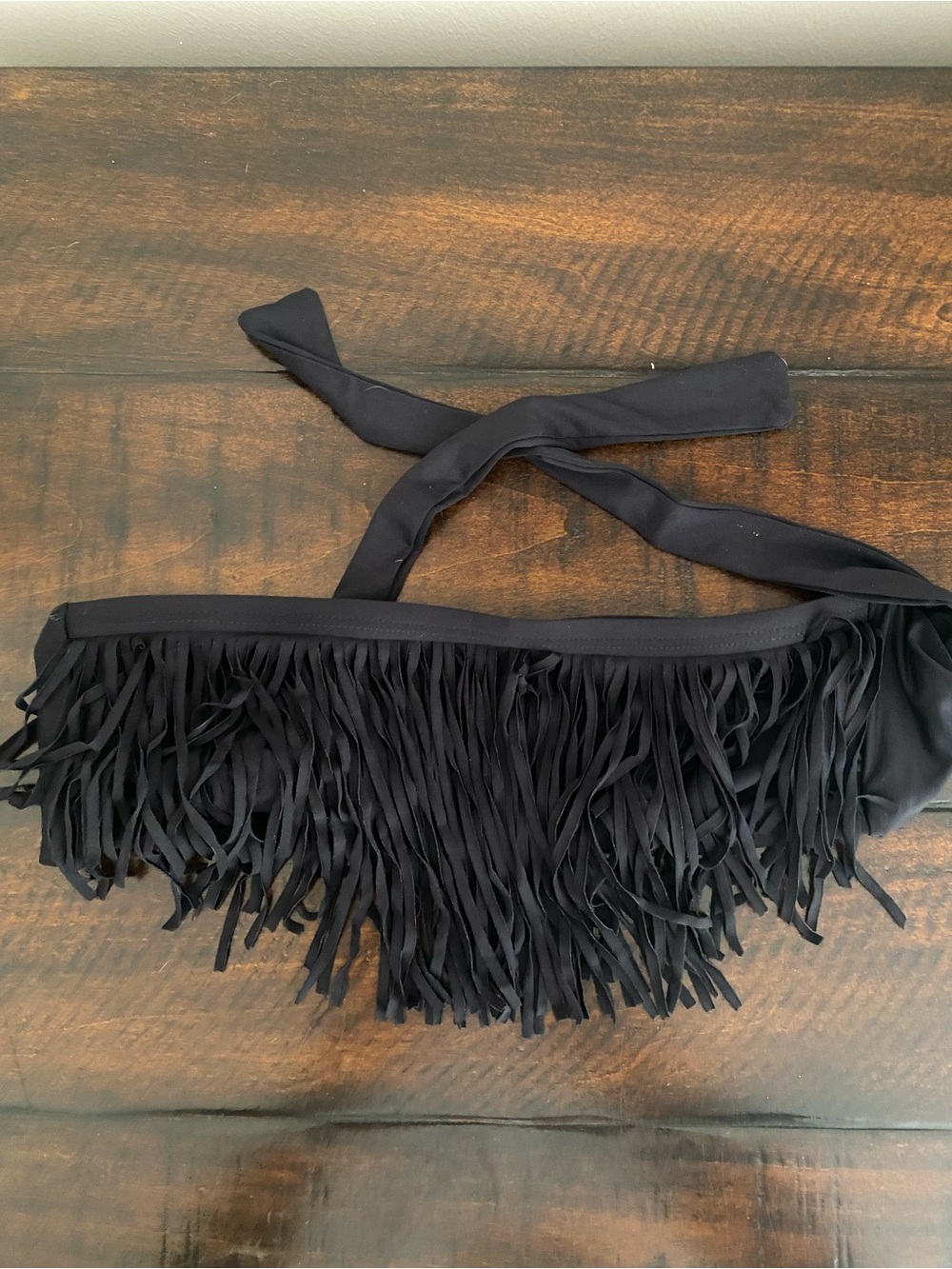 l*space Black Fringe Bikini Top